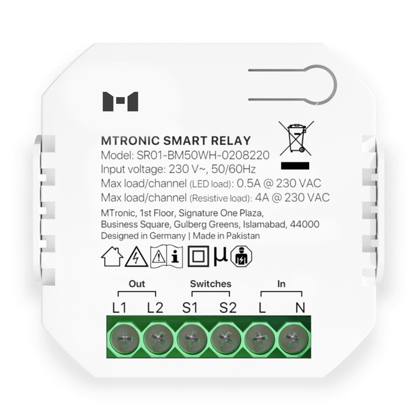 Smart relay which turns your simple switch into smart switch, product by MTronic