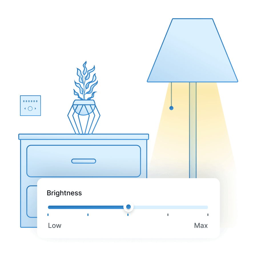 Brightness control settings for the MTronic Smart Dimmer